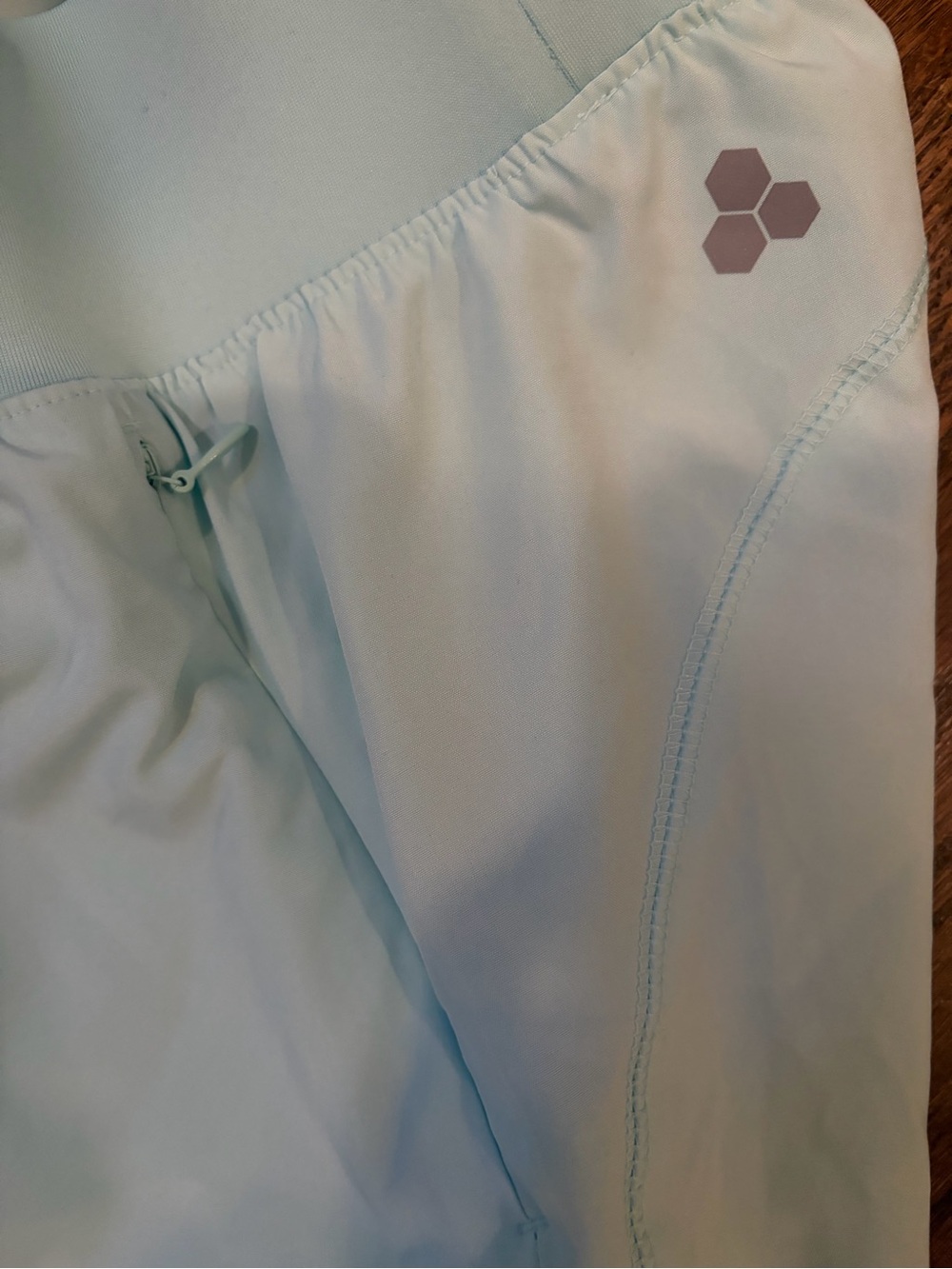 tek gear Women’s Athletic Shorts - Light lime & Ice Blue EUC XL zip pockets - Picture 5 of 10